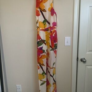 Floral Sleeveless Jumpsuit